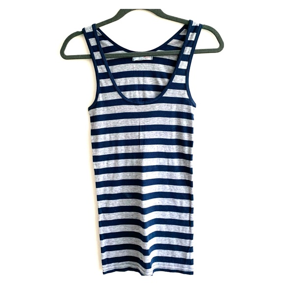 NWOT Michael Stars Striped Cotton Tank Top - Picture 1 of 3